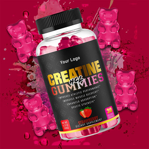 Gummies de créatine HCL OEM saveur fraise, haute absorption, nutrition sportive, bien-être musculaire, à croquer, complément alimentaire - Product Image 2