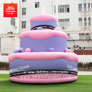 360 şişme dev kek reklam Prop-3m özel boyut, yıldönümü kutlama için Light-Up tasarım/alışveriş merkezi promosyon - Product Image 3