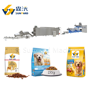 Máquina de producción de pellets de alimento para mascotas extruido de acero inoxidable automatizado equipo de planta - Product Image 1