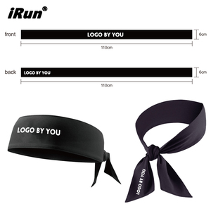 Diadema Deportiva Elástica Unisex <span class=keywords><strong>IRun</strong></span> con Logotipo Personalizado Impreso para Baloncesto, Running, Tenis y Ejercicio - Product Image 2