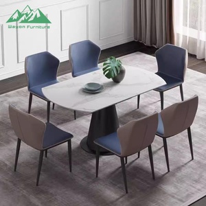 Set di Mobili <span class=keywords><strong>da</strong></span> <span class=keywords><strong>Cucina</strong></span> Stile Nordico Wayon, Tavolo <span class=keywords><strong>da</strong></span> Pranzo Trasformabile Regolabile per Appartamenti e Hotel - Product Image 6
