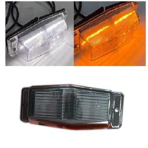 ไฟเลี้ยวข้างแบบ LED สองสี ปรับแต่งได้ พร้อมเลนส์ใสรมควัน สภาพใหม่ สีเหลืองอำพัน-ขาว สำหรับรถบรรทุก <span class=keywords><strong>Volvo</strong></span> SCANIA Benz 24V - Product Image 2