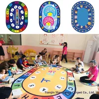 Tapis de sol en polyester pour centre d'éducation préscolaire, maternelle, salle de lecture, bibliothèque de livres illustrés et chambre à coucher, tapis d'éveil