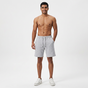 Shorts de sport décontractés d'été, personnalisables avec logo, marque privée, style streetwear, 100% coton, couleur unie, jogger homme, mode, poids lourd - Product Image 1