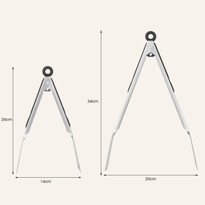 Pinze da Cucina <span class=keywords><strong>Multifunzione</strong></span> in Acciaio Inox con Manico in PP+TPR, Utensile per Afferrare Alimenti - Product Image 2