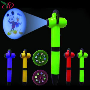 ปากกาโปรเจคเตอร์โลโก้แบบกำหนดเอง ไฟ LED ปากกาลูกลื่น วัสดุพลาสติกอเนกประสงค์ สำหรับของขวัญต้อนรับรถยนต์ ปากกาโปรเจคเตอร์ - Product Image 5