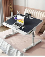 Table élévatrice d'étude pliable pour ordinateur portable de mini bureau réglable moderne bon marché avec étagère pour adulte