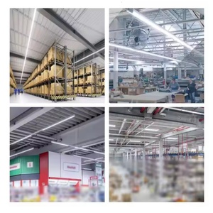 Système de rail d'éclairage linéaire LED suspendu modulaire pour supermarchés, épiceries, usines et entrepôts - Product Image 5