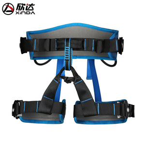 Conjunto de cuerda de escalada Xinda de 10 m, arnés de medio cuerpo de nailon, mosquetones y guantes para escalada en roca, montañismo y rescate. - Product Image 2