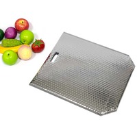 Sac isotherme de courses en argent, fourre-tout réutilisable et robuste pour supermarché et aliments froids