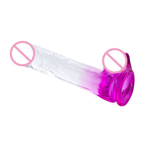 Delove Großhandel Realistischer PVC-Jelly-Dildo Zweifarbig mit Saugnapf Wasserdicht 23,5x4,4cm Künstlicher Penis Sinnlich für Erwachsene - Product Image 5