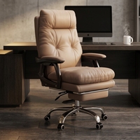 Chaise de bureau pour ordinateur - Chaise pivotante ergonomique réglable en hauteur, structure en acier, design minimaliste, base à cinq branches, accoudoirs fixes