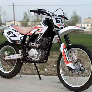 Moto tout-terrain électrique 250cc avec démarrage électrique, moteur 4 temps sans balais refroidi par air, frein à disque en acier, options essence et électrique - Product Image 1