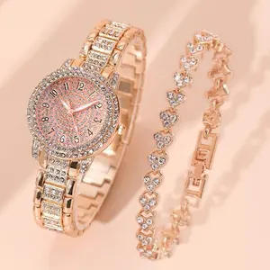 6050 mode diamant montres dames Rome acier poignet chaîne Bracelet montre pour femmes bijoux accessoires