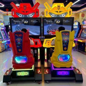 เครื่องเล่นวิดีโอเกมรุ่นดีลักซ์ จำลองการแข่งรถ ตู้เกมอาร์เคด ศูนย์รวมความบันเทิงในร่ม ห้างสรรพสินค้า - Product Image 4