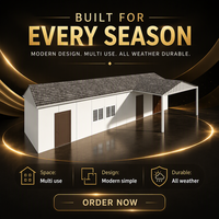 Rumah Kontainer Villa Prefabrikasi Gaya Mewah Struktur Baja Buatan China Berkualitas Unggul untuk Kantor Harga Kompetitif 30-50