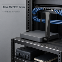 Antenne WiFi 2.4G 5.8G à fixation par vis, gain de fréquence personnalisé pour routeurs et appareils sans fil