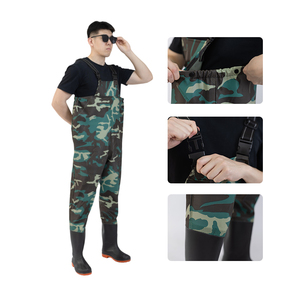 <span class=keywords><strong>Cuissardes</strong></span> de pêche et de chasse imperméables avec bottes intégrées pour hommes et femmes <span class=keywords><strong>en</strong></span> nylon, PVC et néoprène - Product Image 1