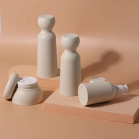 Flacon pompe cosmétique personnalisé en gros, couleur personnalisée, pour crème de soin de la peau, avec design imprimé à l'écran