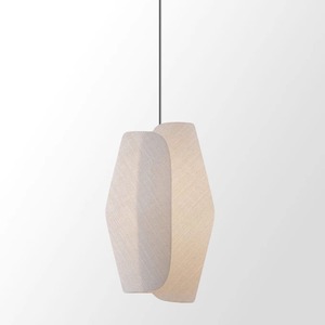 Modern Minimalist Linen Colored Fabric Petal Chandelier <b>Led</b> <b>Light</b> Oval Shape For Living Room Bedroom Home Decor - Product Image 3