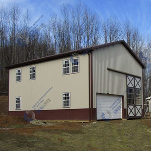Carports et garages de stationnement standard adaptés aux besoins du client d'ASTM de bâtiment <span class=keywords><strong>métallique</strong></span> de <span class=keywords><strong>toit</strong></span> de voûte plate de construction - Product Image 4