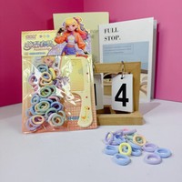 Ensemble d'accessoires pour cheveux en polyester à haute élasticité, non-dommageables, style dessin animé, pour enfants et bébés