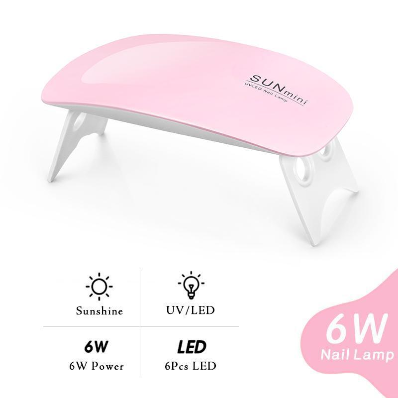 2024 Hot Sale Portable Mini UV LED Nail Lamp USB Operated Durable Plastic CE RoHS Certified 365nm Light for Salon Nail Gel