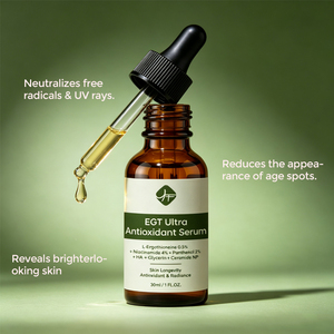 Ergothionein EGT Astaxanthin Resveratrol Niacinamid Ferulasäure Ultra Anti-Aging Photoaging Zelluläres Ultra-Antioxidans-Serum - Product Image 5