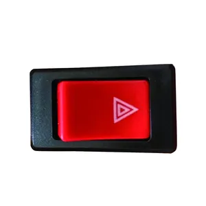 Interruptor de emergencia para faro de coche, pulsador de alerta de emergencia, doble flash, 4 cables, resistente al agua