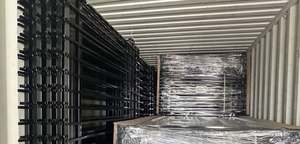 Piquete de metal galvanizado <span class=keywords><strong>Corten</strong></span> negro impermeable con recubrimiento en polvo <span class=keywords><strong>Precio</strong></span> de cercado de <span class=keywords><strong>acero</strong></span> tubular <span class=keywords><strong>Valla</strong></span> de <span class=keywords><strong>acero</strong></span> tubular - Product Image 6