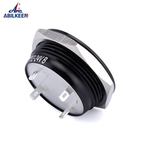 12/16/19/22mm interrupteur à bouton-poussoir en métal étanche bouton d'alimentation plat circulaire lumière LED interrupteur à bouton autobloquant 5v 12v 24v 220v