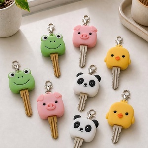 Manufacturer Moulding Custom Cartoon Universal Silicone Key Cover Cute Decorative <b>Door</b> Bike Mechanical Lock Key <b>Protector</b> Case - Product Image 2