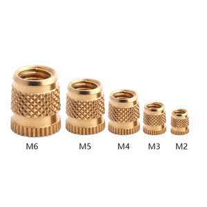 Tùy chỉnh bth loạt M2 M3 M4 M5 M6 M8 Metric Brass nóng chảy chèn các loại hạt sưởi ấm đúc đồng chủ đề chèn NUT - Product Image 1