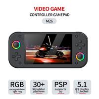 Console de jeu SJGAM M26, console de jeu rétro miniature portable 5,1 pouces RGB, console de jeu vidéo pour PSP