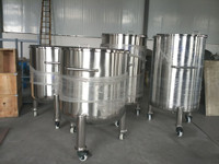 Réservoir de stockage d'eau en acier inoxydable SS316L de 55 gallons, fût de stockage de liquides