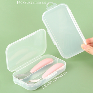 Ensemble de couverts coréens SUNSHING avec étui, boîte à couverts en acier inoxydable pour bébé, ustensiles pour tout-petits, étui de voyage, organisateur de couverts en plastique - Product Image 2