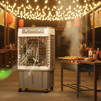 Ventilateur rafraîchisseur d'air portable à économie d'énergie, refroidisseur d'air à eau avec réservoir de 30L, grand volume d'air, faible bruit pour usage domestique et extérieur