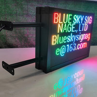 Panneau LED P4 couleur Affichage Rgb Tableau d'affichage défilant Panneau de signalisation LED portable Support de texte Photo Vidéo