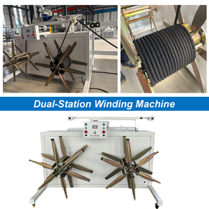 Ligne de production de tuyaux souples en caoutchouc noir pour l'irrigation <span class=keywords><strong>goutte</strong></span> à <span class=keywords><strong>goutte</strong></span> automatique des jardins, machine extrudeuse de tuyaux d'irrigation par fuite d'<span class=keywords><strong>eau</strong></span> - Product Image 5