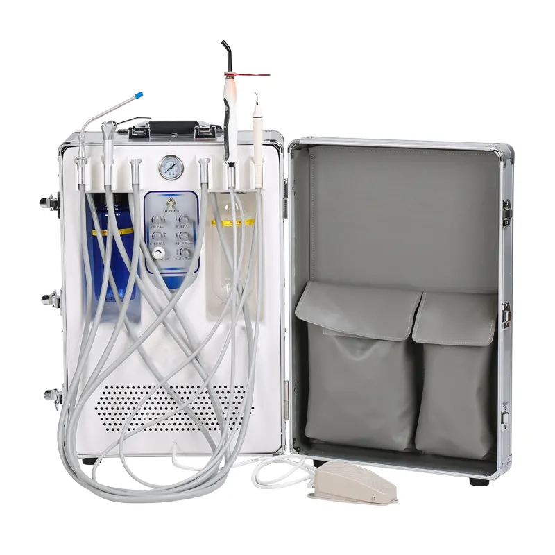 Unidades Odontologicas Portatiles Mobile Dental Equipment Portable Dental Unit/Instrument With Air Compressor