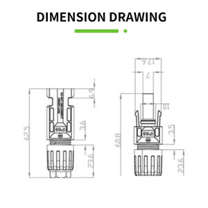 Venta caliente de fábrica IP67 1000V PV conector Solar Multi pines macho y hembra montaje en Cable conector fotovoltaico Solar - Product Image 2