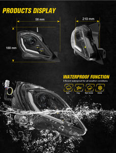 Accesorios para ATV/UTV Yamaha <span class=keywords><strong>Raptor</strong></span> <span class=keywords><strong>700</strong></span> YFZ 450 450R Faro Delantero Halo <span class=keywords><strong>Blanco</strong></span> 32W Luces LED de Luz Alta/Baja - Product Image 3