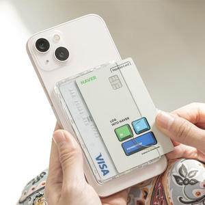 [pluslook] Portefeuille magnétique avec fente pour cartes Magsafe, support de carte coulissant, anneau de support pour iPhone MagSafe avec design fin pour un confort quotidien - Product Image 5