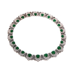 2025, Acquista <span class=keywords><strong>Online</strong></span> Collane Rotonde Retrò di Lusso da <span class=keywords><strong>Donna</strong></span> in Ottone Verde con Zirconia, <span class=keywords><strong>Gioielli</strong></span> Indiani alla Moda - Product Image 5