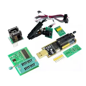 341A 24 25 Series EEPROM Flash BIOS USB Programmer Module + SOIC8 SOP8 Test Clip + 1.8V adapter + SOIC8 adapter DIY KIT