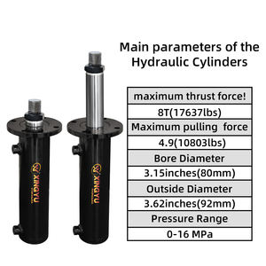 צילינדר הידראולי XingYu למשלוח מהיר, דגם HSG, 8 טון, קדח 3 אינץ', לטרקטור MTZ, 80 * 50 * 250, צילינדר הידראולי להיגוי, במלאי - Product Image 2