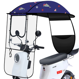 Toldo para vehículo eléctrico nuevo, paraguas para patinete completamente cerrado, toldo para motocicleta, protección contra la lluvia, paraguas <span class=keywords><strong>protector</strong></span> <span class=keywords><strong>solar</strong></span> - Product Image 1