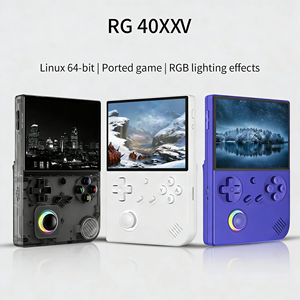 Nouvelles consoles de jeux vidéo portables RG40XXV avec écran de 4 pouces, éclairage RVB, communication Wi-Fi, lecteur de jeux vidéo - Dropship - Product Image 3