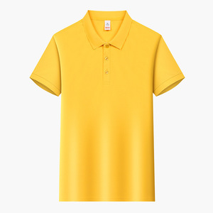 Polo Shirt Men's Short Sleeve Solid Color Polyester Breathable Daily Wear Workwear Uniforms Custom Logo Printed - Product Image 1