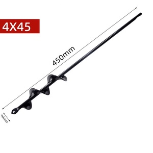 Outil de jardinage pour fleurs et légumes : Tarière à sol en acier inoxydable noir avec clapet anti-retour - Product Image 3